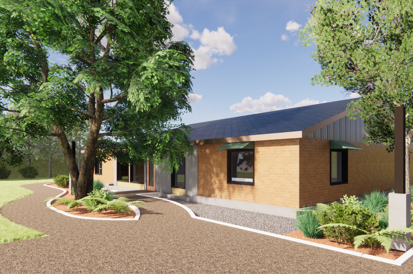 DRAFT EXTERIOR ENTRY VIEW